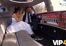 Vip4k bride permits other half to gawk her having booty scored in limo porn tube